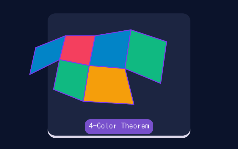 Four Color Map Puzzle game cover illustration