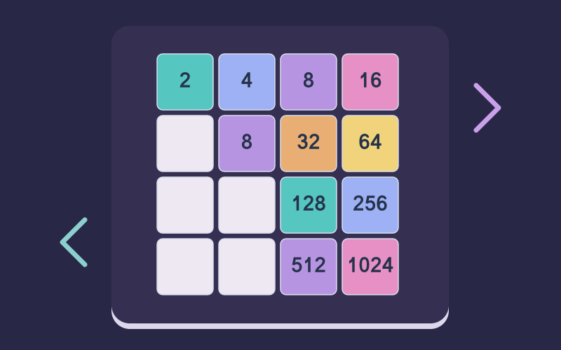 霓虹2048游戏封面插画