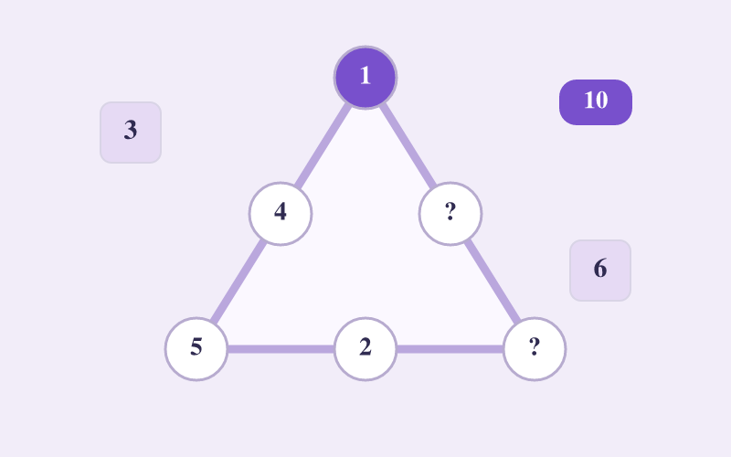 Triangle Cross Sum game cover illustration